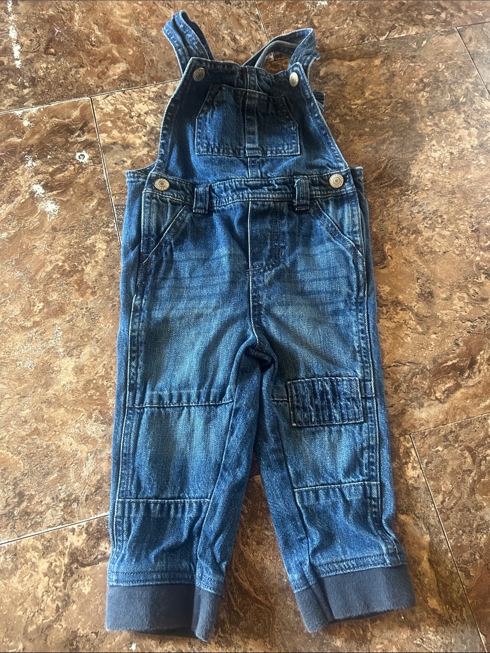 Old Navy Blue Denim Kids Overalls